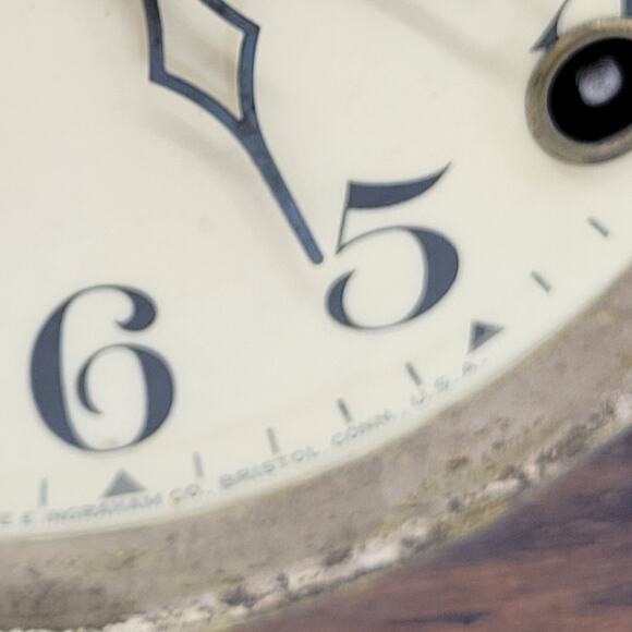 Vintage Antique Ingraham Mantle Clock Duplex in great working condition. - Picture 15 of 15